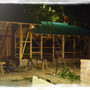 Baustelle - neue Hütte (bis in die Nacht wurde gearbeitet)